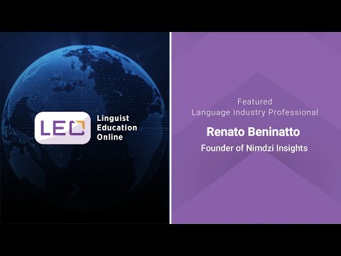 Featured Language Industry Professional: Renato Beninatto, Co-Founder of Nimdzi Insights