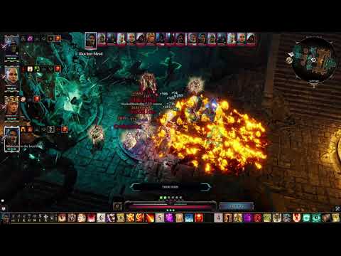 Divinity Original Sin 2 DE: Single round final fight, fire fury/spellsword (master of sparks)