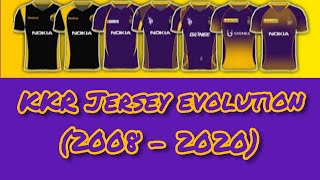 KKR jersey evolution (2008-2020) 💜💛 || Amazing World