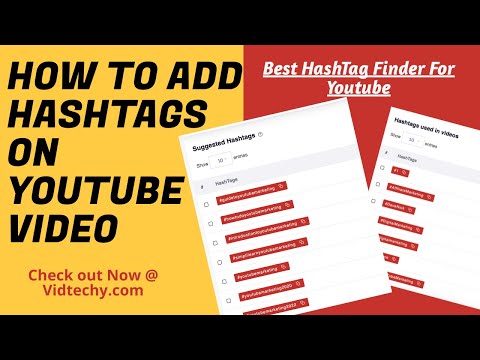 how to add hashtags on youtube video | hashtag finder for youtube