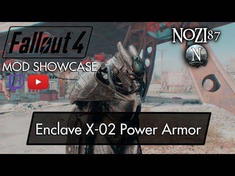 Fallout 4 Mod Showcase: Enclave X 02 Power Armor by DogtoothCG Unoctium