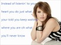 Why Not Hilary Duff W Lyrics