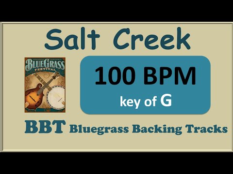 Salt Creek in G bluegrass backing track 100 BPM