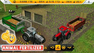 Making and using animal fertilizer in fs14 || Farming Simulator 14 gameplay in hindi #41