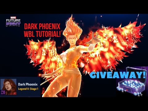 JEAN GREY DARK PHOENIX WBL! FIRST IMPRESSIONS & TUTORIAL -  Crystals Giveaway - Marvel Future Fight