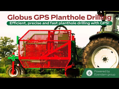Globus PGB05 GPS Planthole Drilling. Fast, Efficient & Fully Automated for Your Tree Nursery!