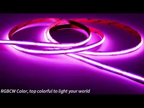 Dc24v5 color 12mm  width RGB CCT 840led cob led strip #cobledstrip#5colorledstrip#flexrgbledstrip