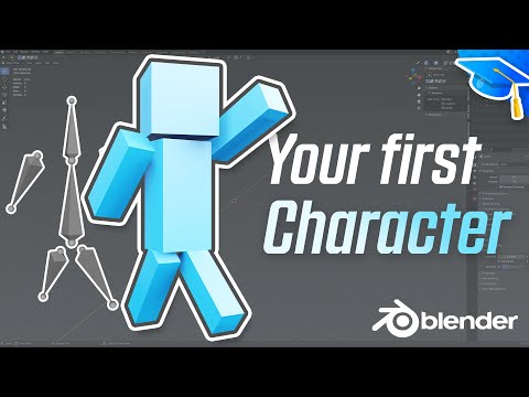 Creating a custom character in Blender for UE4 (MINECRAFT Character!) | Mini tutorial | Blender 2.9