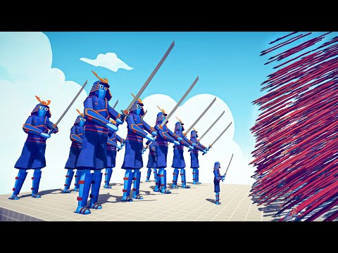 10x SAMURAI GIANT + SMALL vs EVERY GOD - 🏹 Totally Accurate Battle Simulator TABS