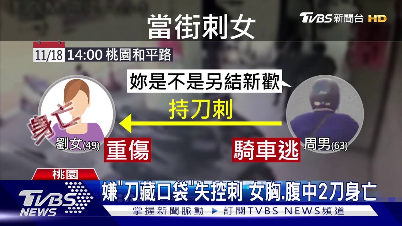 妳另結新歡?街上爆口角 男持刀刺死女