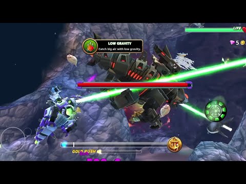 Mecha Sharkjira vs Mecha Sharkjira Enemy - HUNGRY SHARK WORLD