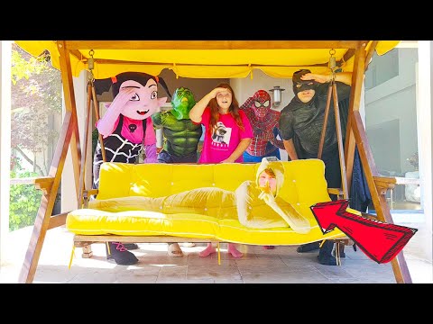 Hide and Seek Invisible with costumes for kids | Adriana and Ali adventures