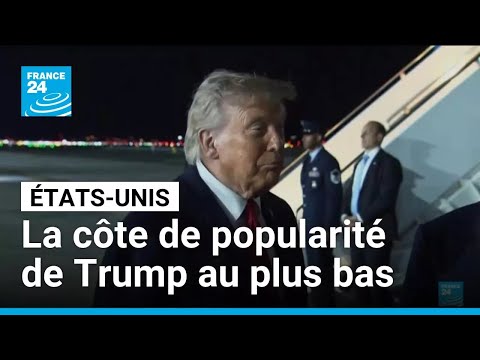 Donald Trump hué à New York, sa côte de popularité au plus bas • FRANCE 24