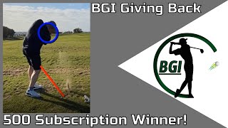 BGI Giving Back - 500 Subscription Giveaway Winner - V1 Golf Lesson