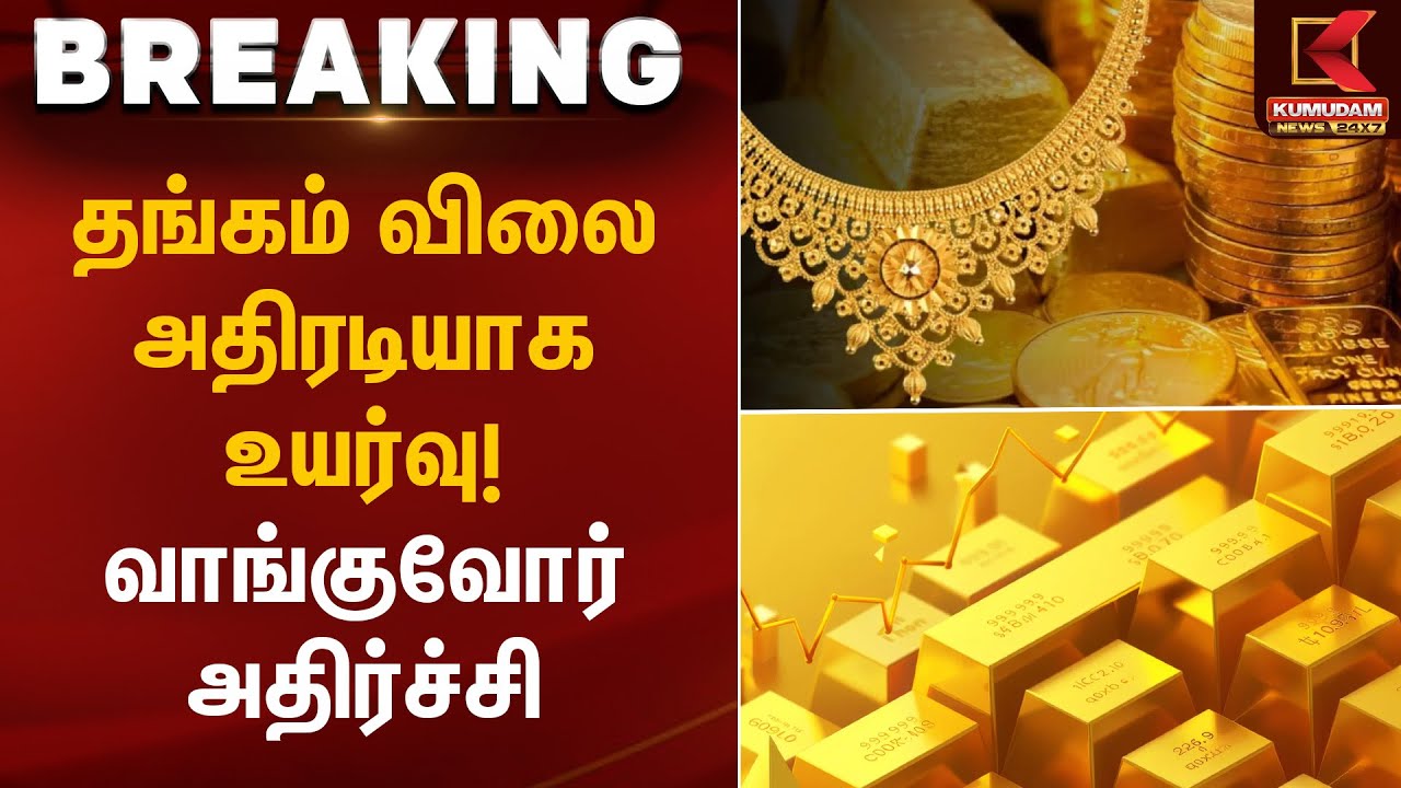 தங்கம் விலை அதிரடியாக உயர்வு! – வாங்குவோர் அதிர்ச்சி | Gold Rate Today | Kumudam News