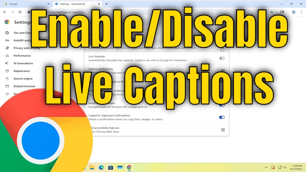 How To Enable/Disable Live Captions on Google Chrome [Guide]