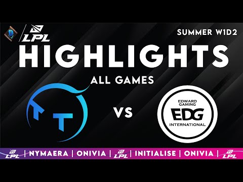 TT vs EDG Highlights ALL GAMES — LPL Summer Split 2025 — TT Gaming vs EDward Gaming by Onivia