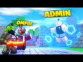 I 1v4 Against A OVER POWERED Admin In Bedwars (Roblox)