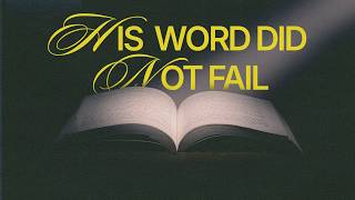 SUNDAY SERVICE| HIS WORD DID NOT FAIL!| PASTOR GT PENDER| MAY 10, 2026