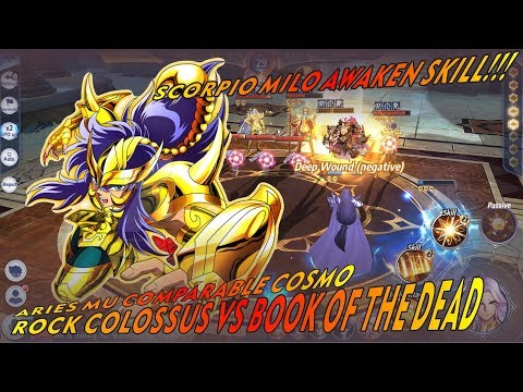 Scorpio Milo Cloth Upgraded!!! "Aries Mu Cosmo Compare" - Saint Seiya Awakening