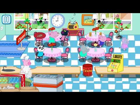 Kids cafe. Funny kitchen game Video