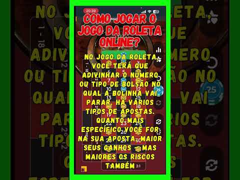 O SEGREDO PARA JOGAR NA ROLETA!