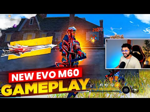 NEW EVO M60 UNSTOPPABLE GAMEPLAY 😍🔥  HEADSHOT MACHINE - FreeFireTelugu - MBG ARMY