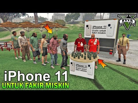 SULTAN BAGI BAGI IPHONE 11 KE FAKIR MISKIN - GTA 5 SULTAN