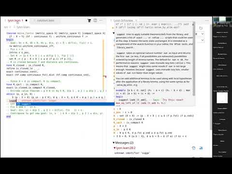Formalized mathematics and differential topology - Patrick Massot - Lean in Lyon