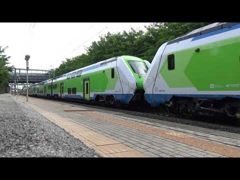 Due E464 di Trenord per due ETR 421 "Caravaggio", in transito a Tor Vergata!!