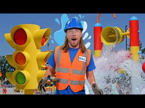 Splash Zone with Handyman Hal! Awesome Water Park Fun