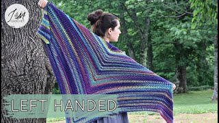 LEFT | Aura Mountain Shawl | How to crochet an easy shawl | Shawl Pattern