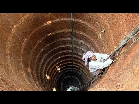 Amazing Fastest Well Digging by Hand - Extremely Ingenious Construction Workers
