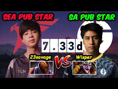 23savage Anti Mage vs Wisper Timbersaw South America PUB STAR Dota 2 pro Gameplay