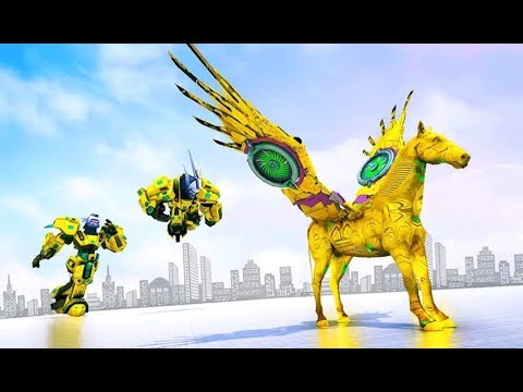 Flying Horse Robot Transform: Horse Shooting Games - Android Gameplay FullHD