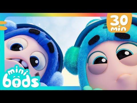 Snowy Surprises and Sunny Sillies! | Minibods | Preschool Cartoons for Toddlers | Moonbug Kids