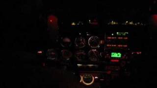 Night flight training over Carlsbad, CA on Piper Warrior