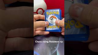 Chaos rising Pokémon rip. Got the “maybe you hit something” peak 😂 #pokemon #tcg #cards #shorts