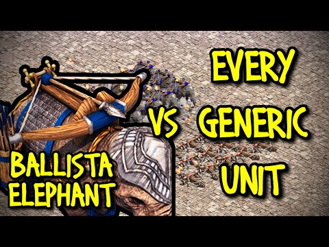 ELITE BALLISTA ELEPHANT vs EVERY GENERIC UNIT | AoE II: Definitive Edition