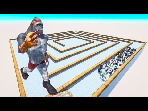 Escape From Wolverilla - Last Survivor - Swirl Course Animal Revolt Battle Simulator