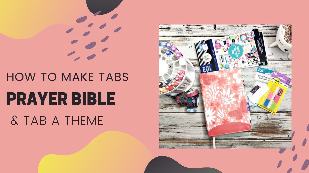 MY PRAYER BIBLE | GIANT PRINT | HOW TO MAKE TABS
