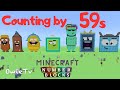 Counting by 59s Song Numberblocks Minecraft | Learn to Count | Math and Number Songs for Kids