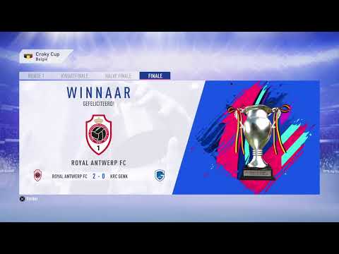 Live Fifa19 Royal Antwerp Fc - KRC Genk @Crocky Cup finale