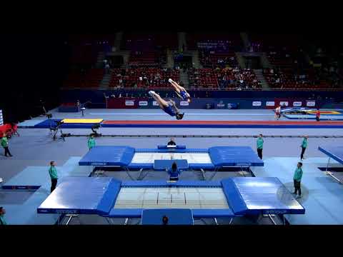 Greece 1 (GRE) W - 2022 Trampoline Worlds, Sofia (BUL) - Q Synchro Exercise 1