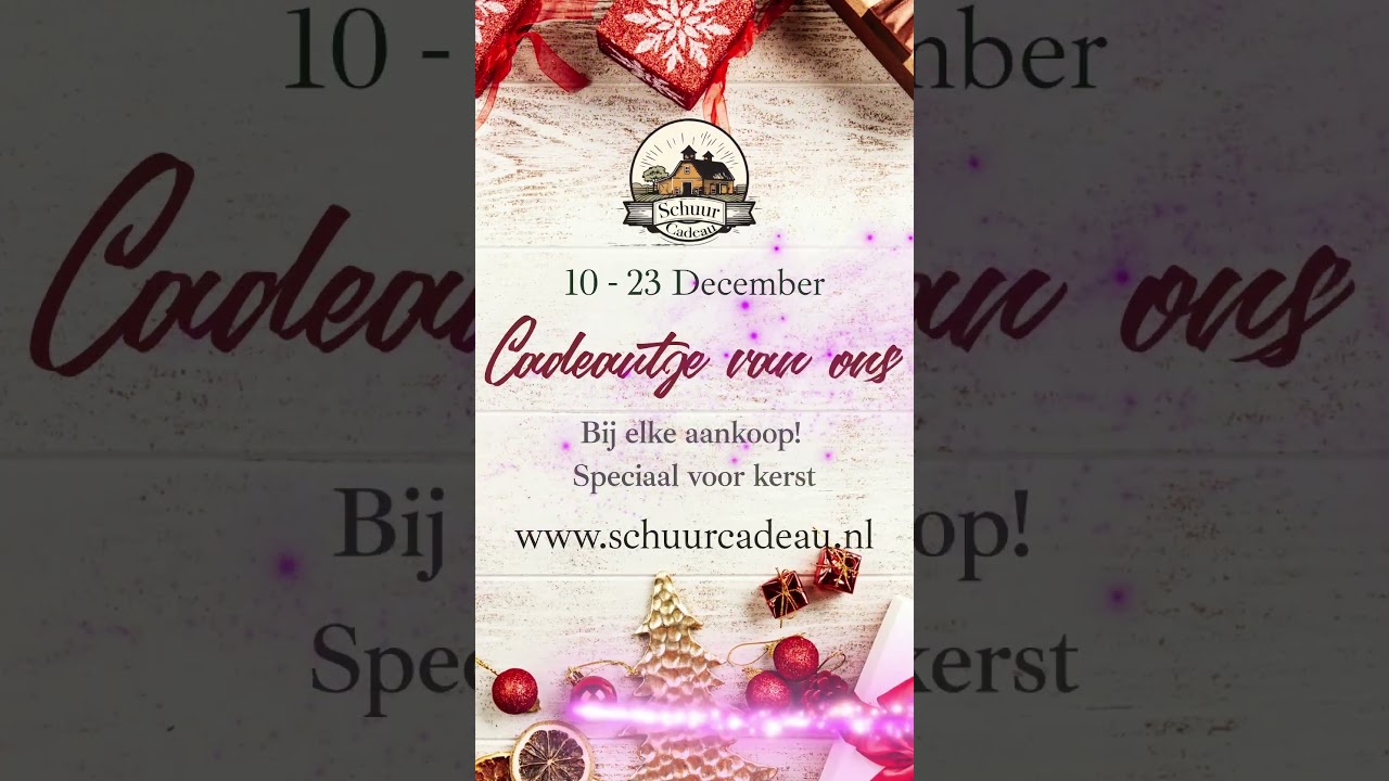 Gratis cadeau kerst Template