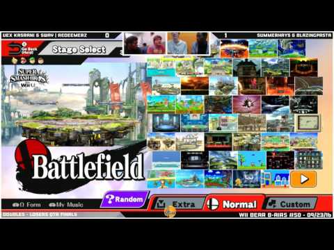 WBB #50 | RedeemerZ & Vex Kasrani vs Summerhays & BlazingPasta - Losers Qtr Finals - Smash Wii U
