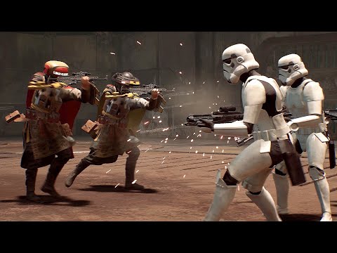 Stormtroopers vs Bounty Hunters - STAR WARS JEDI FALLEN ORDER NPC Wars