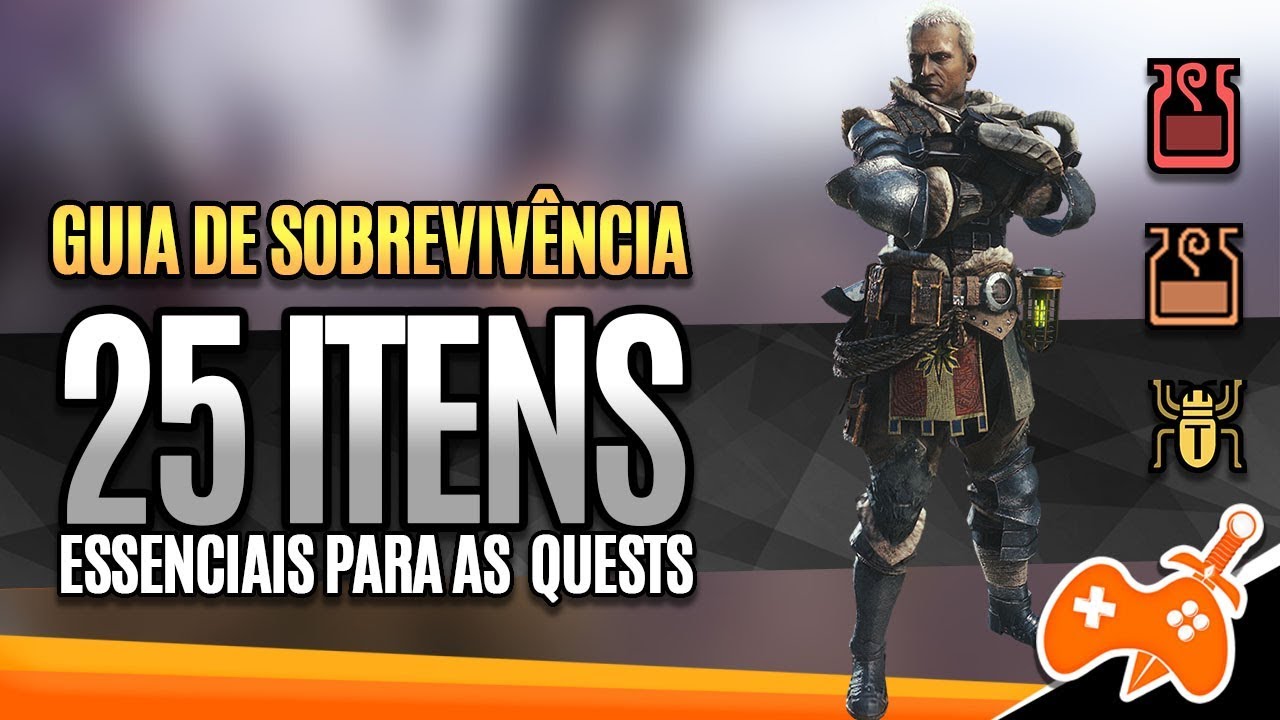 Monster Hunter World e Rise - Dicas de 25 itens ESSENCIAIS para QUESTS | Dicas para iniciante