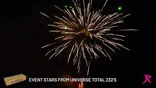 Event Stars From Universe Total 232 shots - Rubro Vuurwerk - 943
