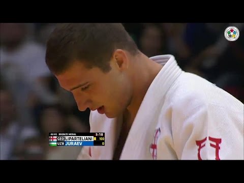 Varlam Liparteliani (GEO) vs Sherali Juraev (UZB) -90kg Judo World Championships Chelyabinsk 2014